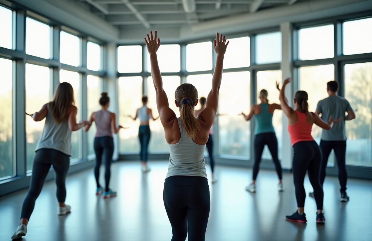 Diverse group engaged in a specialized wellness circuit at Peak Vitality Collective